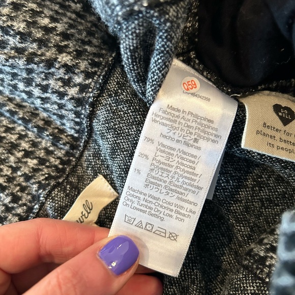 Madewell Huston Pants Size L - Picture 3 of 7